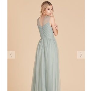 Small Fresh Sage Birdy Grey Bridesmaid Dress